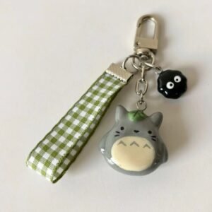 Kawaii Green Cartoon Keychain | Aesthetic Tote Bag Charm
