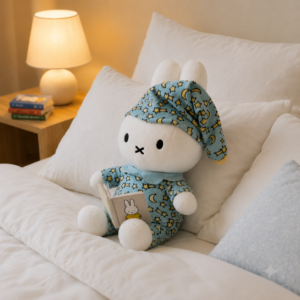 Sleepy Miffy Bunny Plushie in Starry Pajamas 🌙⭐